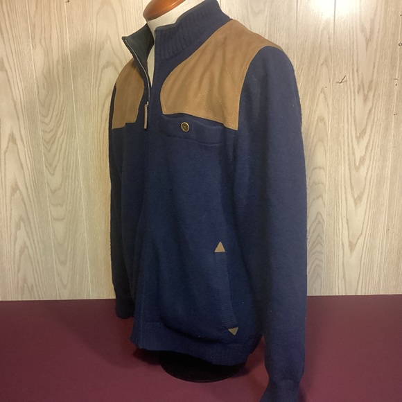 Men’s Duluth Trading Shetland Wool full zip sweater jacket size large - Picture 5 of 8